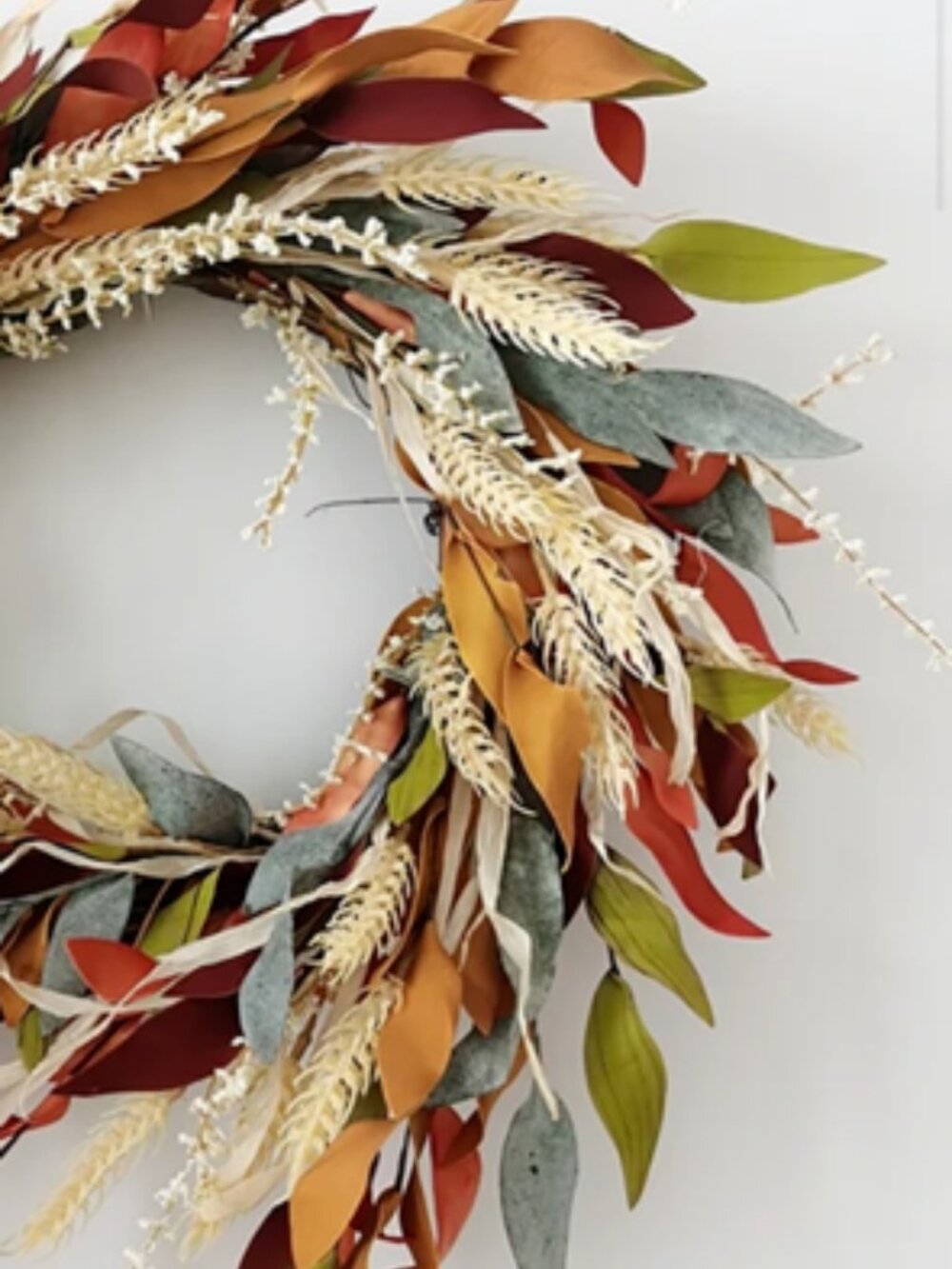 NWT Multi Color Fall Wreath - Picture 2 of 8